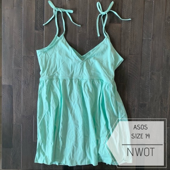 ASOS Dresses & Skirts - ASOS DESIGN mini smock sundress with tie straps